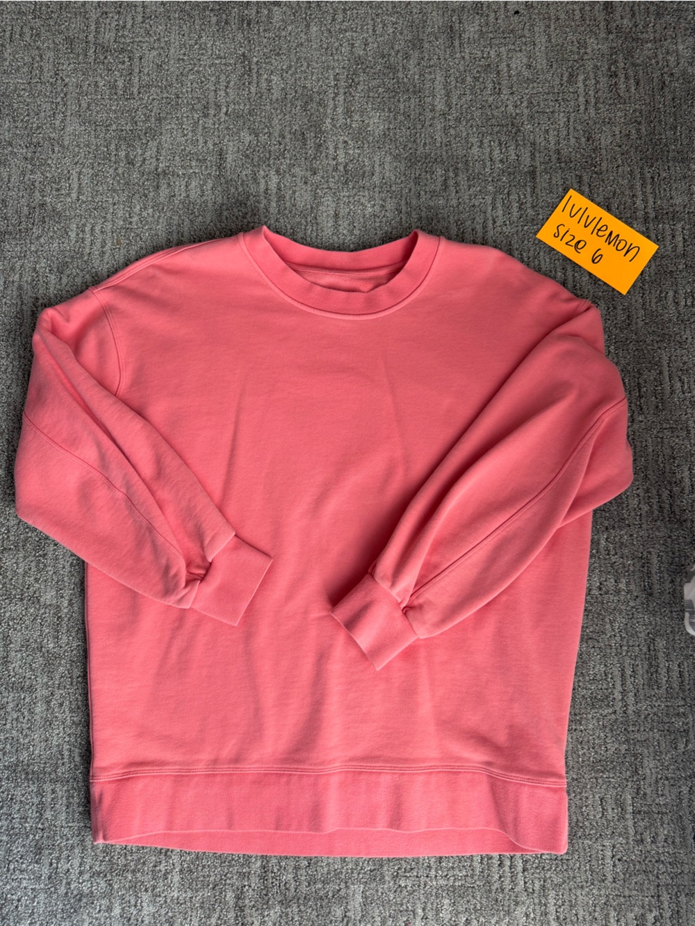 Lululemon Coral Pink Pullover Sweatshirt